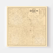map of Cedar County