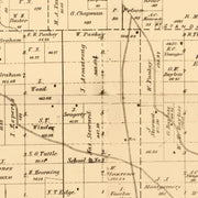 old Cedar County map