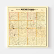 map of Wright County