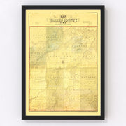 Warren County Vintage Map 1859