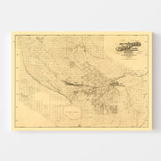 map of Kern County