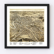 Dover Vintage Map 1877