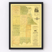 Leavenworth County Vintage Map 1894