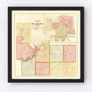 Geary County Vintage Map 1897