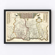 Pennsylvania Vintage Map 1687