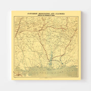 map of Alabama