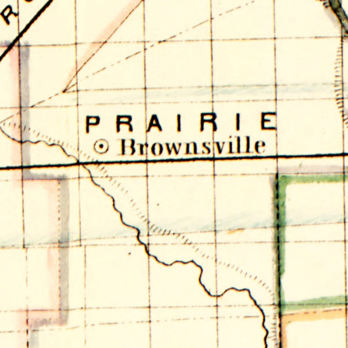 Restored historic details from the 1866 state map of Arkansas, Arkansas