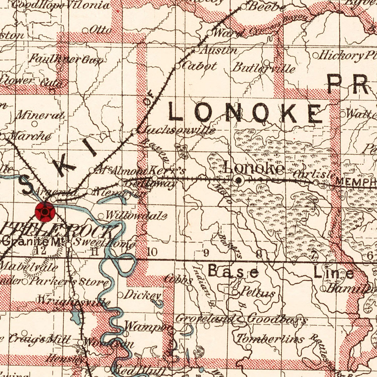 Vintage Arkansas Maps