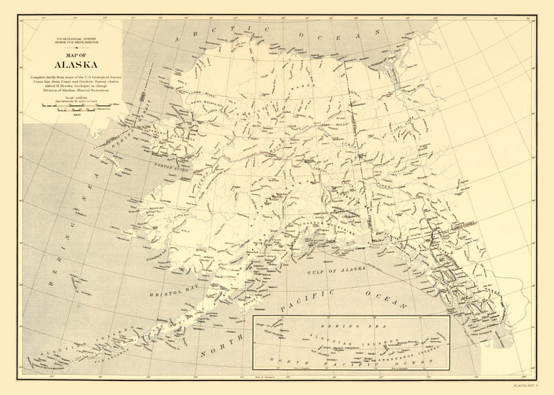 Size comparison using Vintage Map of Alaska 1909