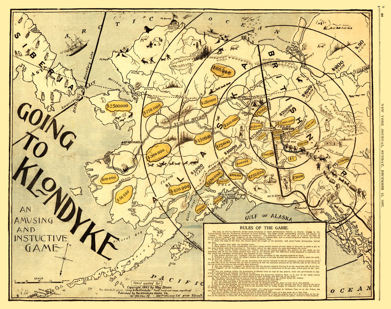 Size comparison using Vintage Map of Alaska 1897