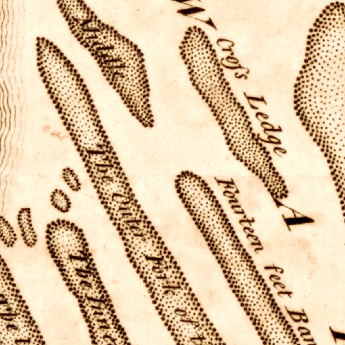 Restored historic details from the 1795 state map of Delaware, Delaware