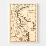 Vintage Map of Delaware 1795