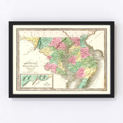 Delaware Vintage Map 1835