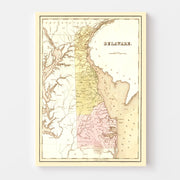 map of Delaware