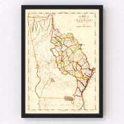 Georgia Vintage Map 1818