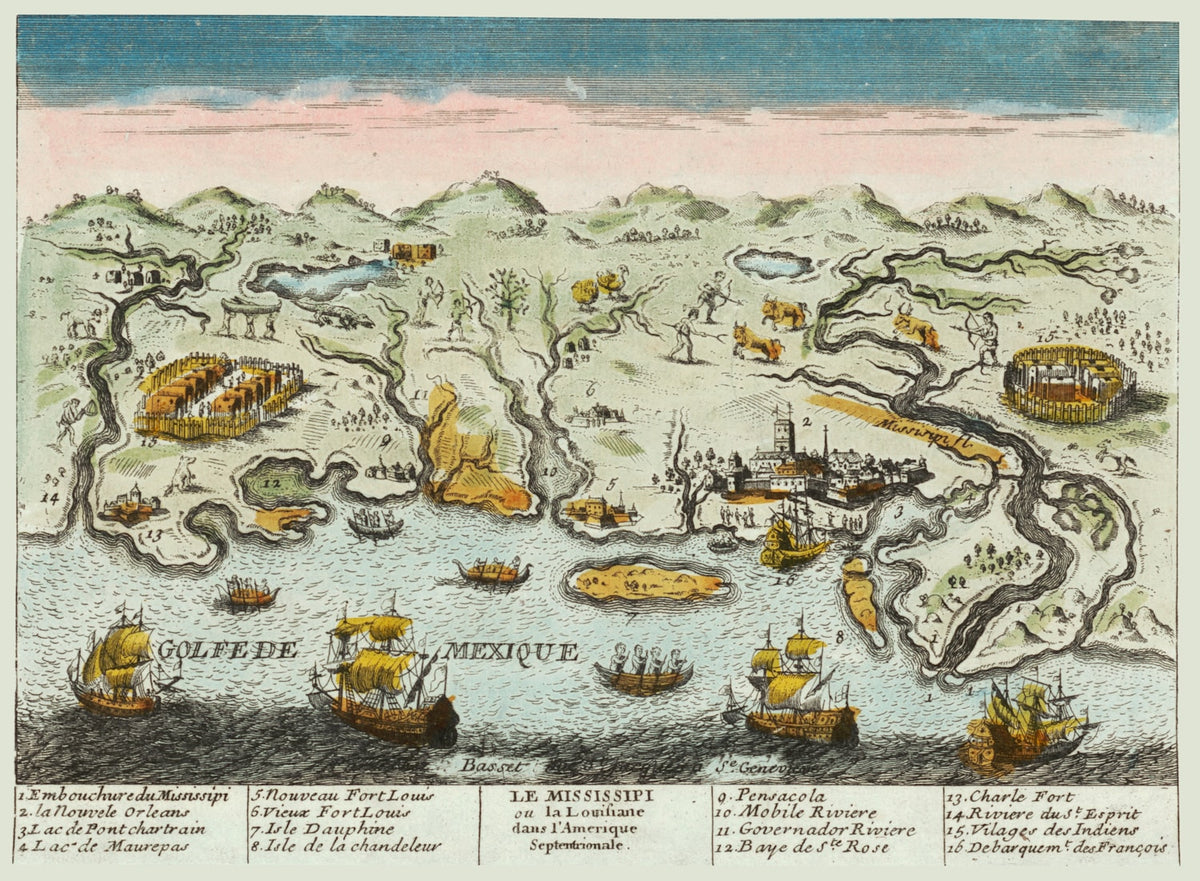 Preview of Vintage Map of Louisiana 1770