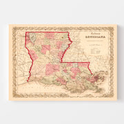 map of Louisiana