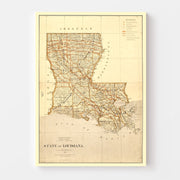 map of Louisiana