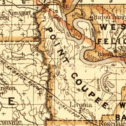 old Louisiana map