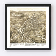 Great Falls Vintage Map 1877