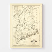 map of Maine