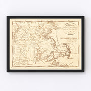 Massachusetts Vintage Map 1796
