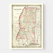 map of Mississippi