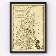 New Hampshire Vintage Map 1794