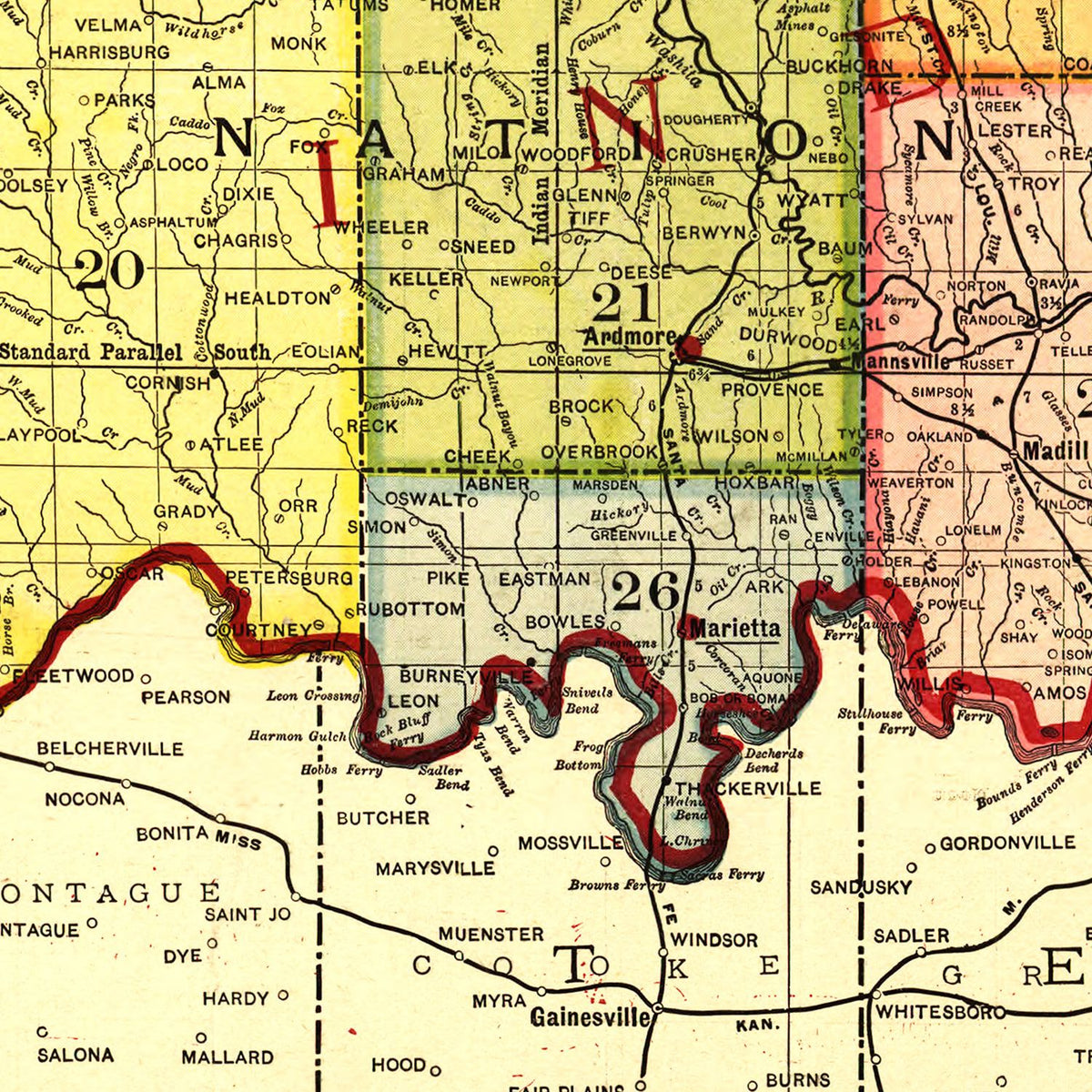 Vintage Oklahoma Maps