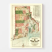 map of Rhode Island
