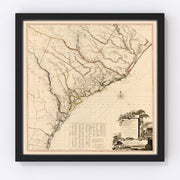 South Carolina Vintage Map 1780