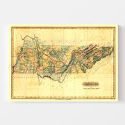 map of Tennessee