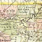 old Tennessee map