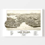 map of Lake Village