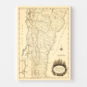 map of Vermont