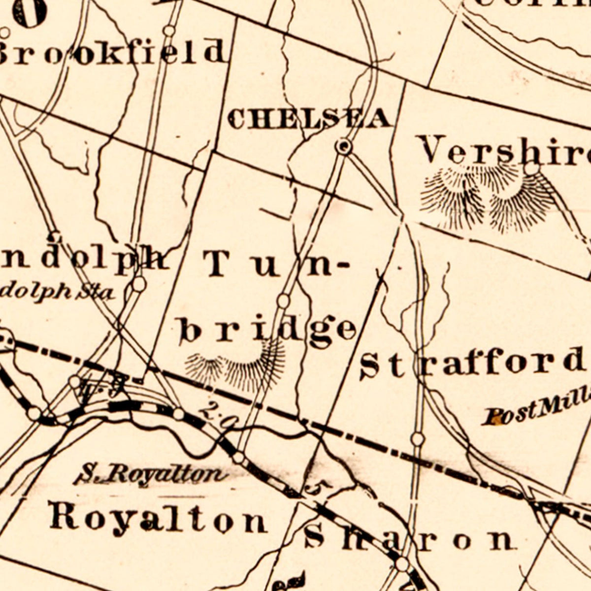 Vintage Vermont Maps