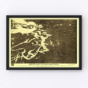 Washington Vintage Map 1891