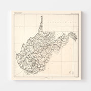 map of West Virginia