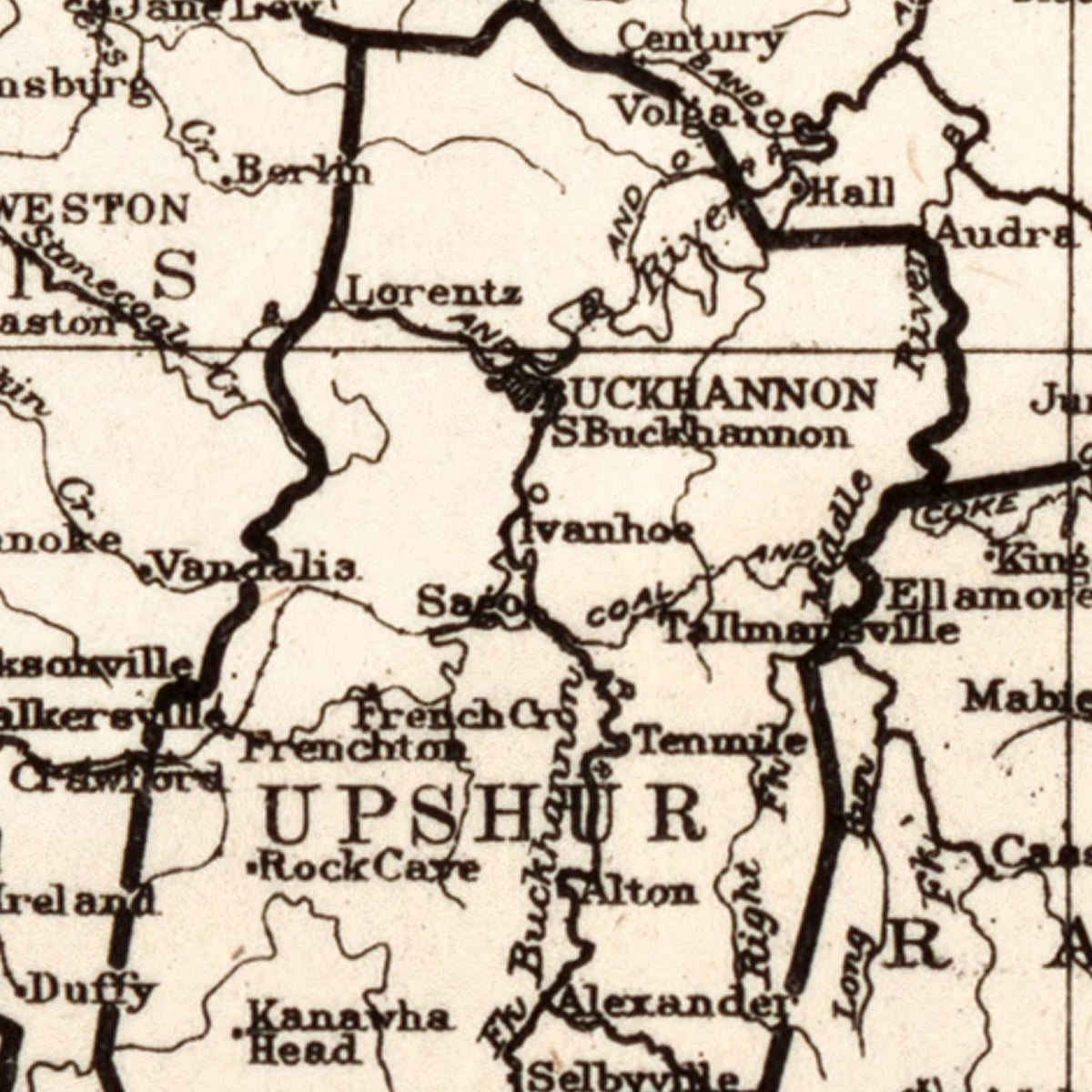Vintage West Virginia Maps