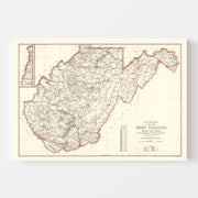 map of West Virginia