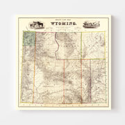 map of Wyoming
