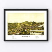 Milton Vintage Map 1888