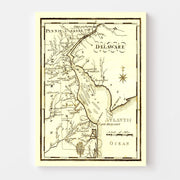 map of Delaware