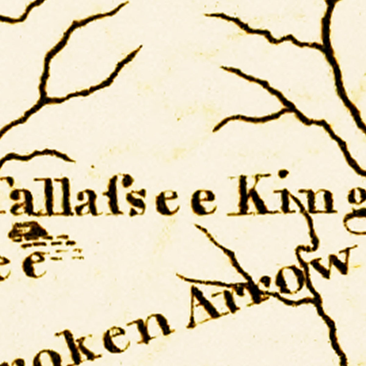 Restored historic details from the 1795 state map of Georgia, Georgia