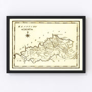 Kentucky Vintage Map 1795