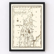 New Hampshire Vintage Map 1795