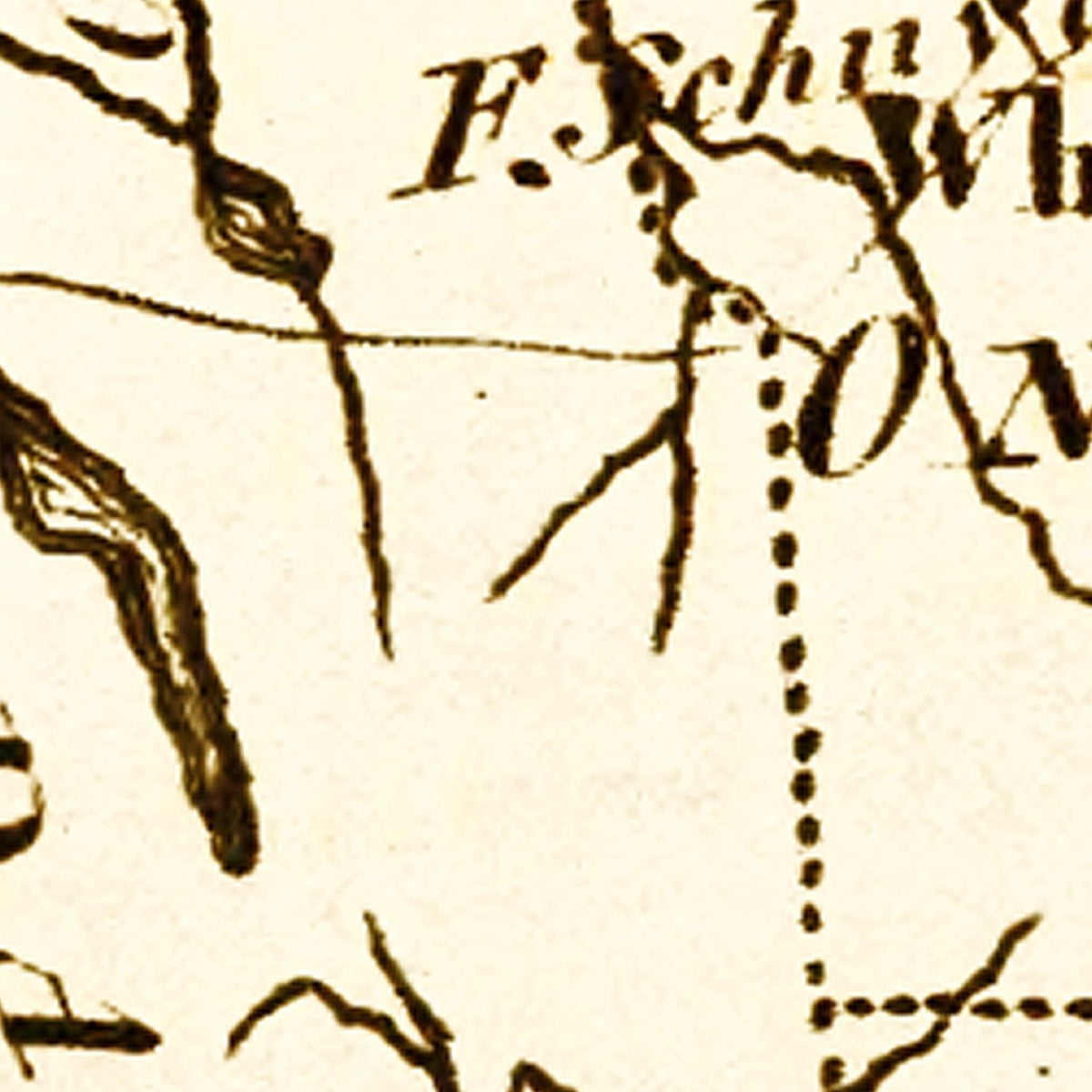 Restored historic details from the 1795 state map of County, New York