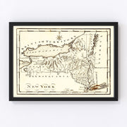 New York Vintage Map 1795