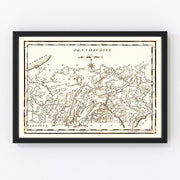 Pennsylvania Vintage Map 1795