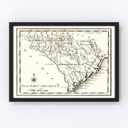South Carolina Vintage Map 1795